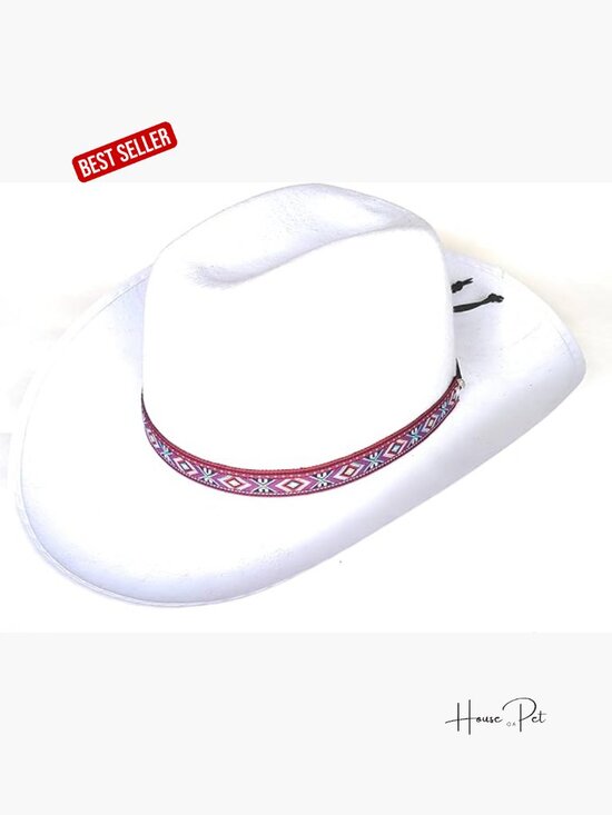 Red Jacquard Traditional Weave Adjustable Hatband with Silver Plated Bolo Slide main image 7
